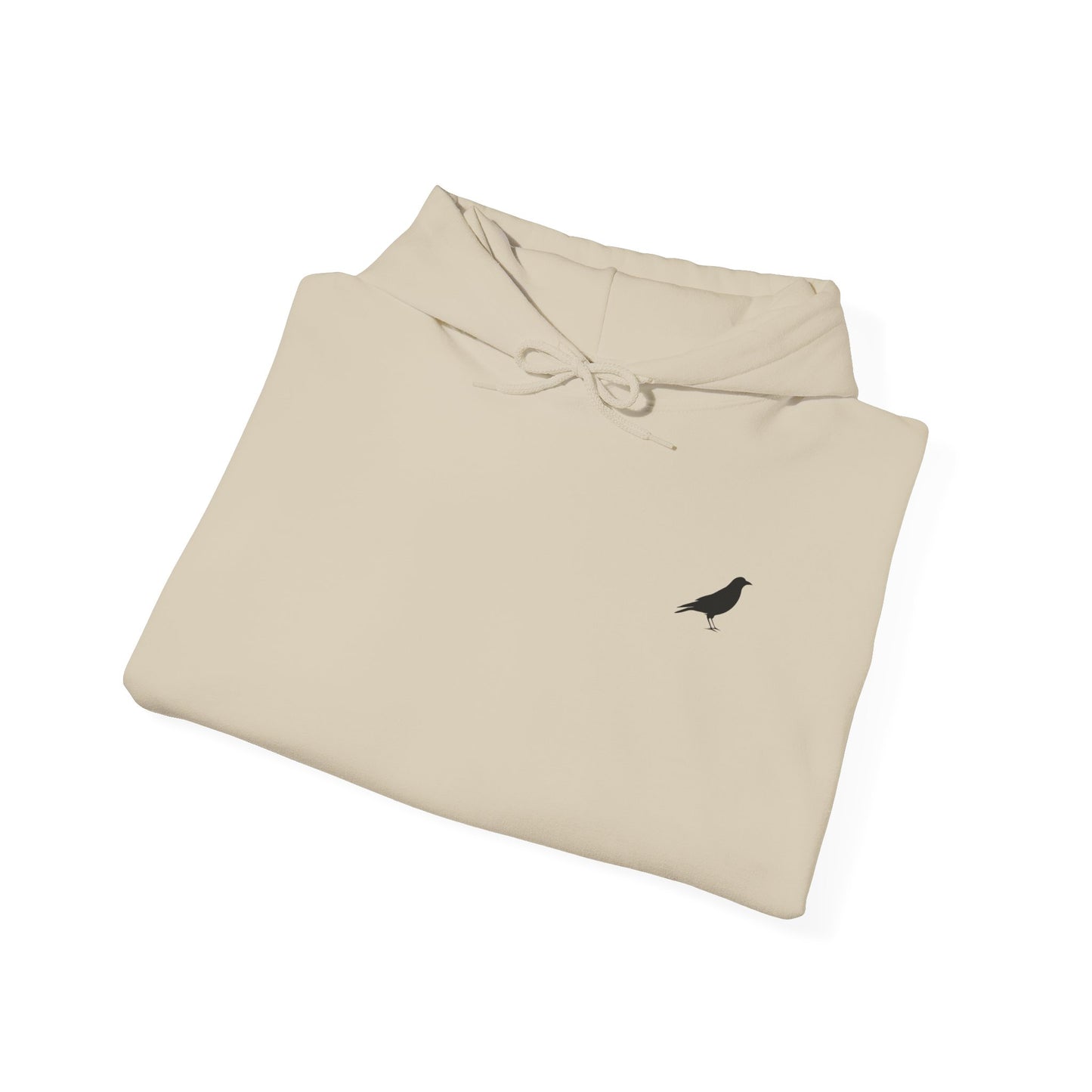Hoodie — Cherry Blossom Moon Minimalist Hoodie (Bird Accent)